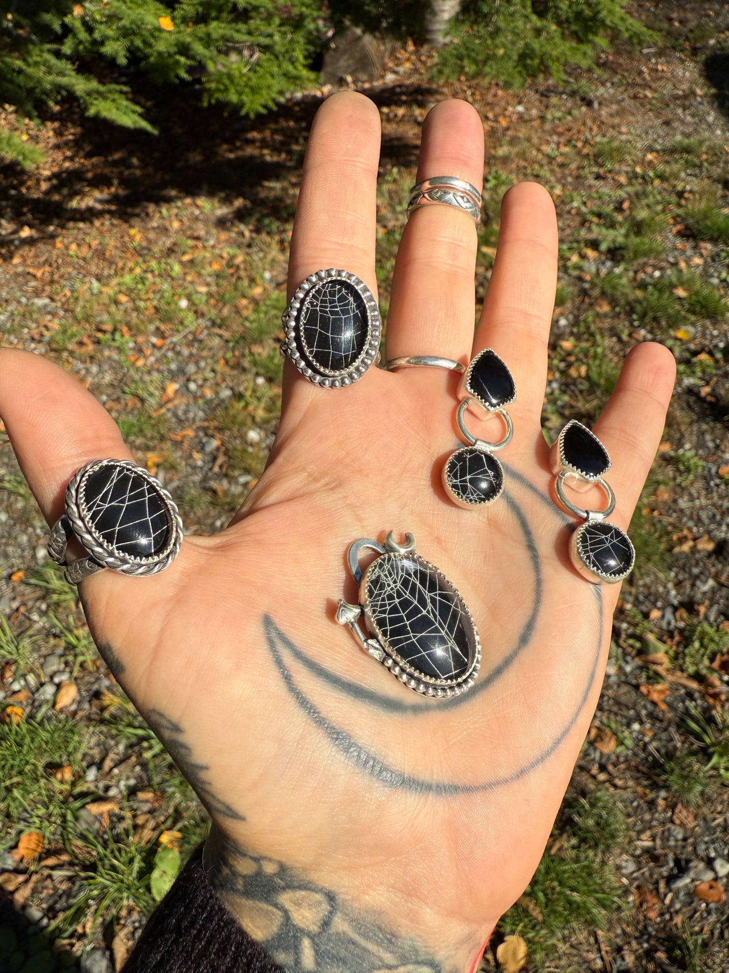 Forager’s web pendant