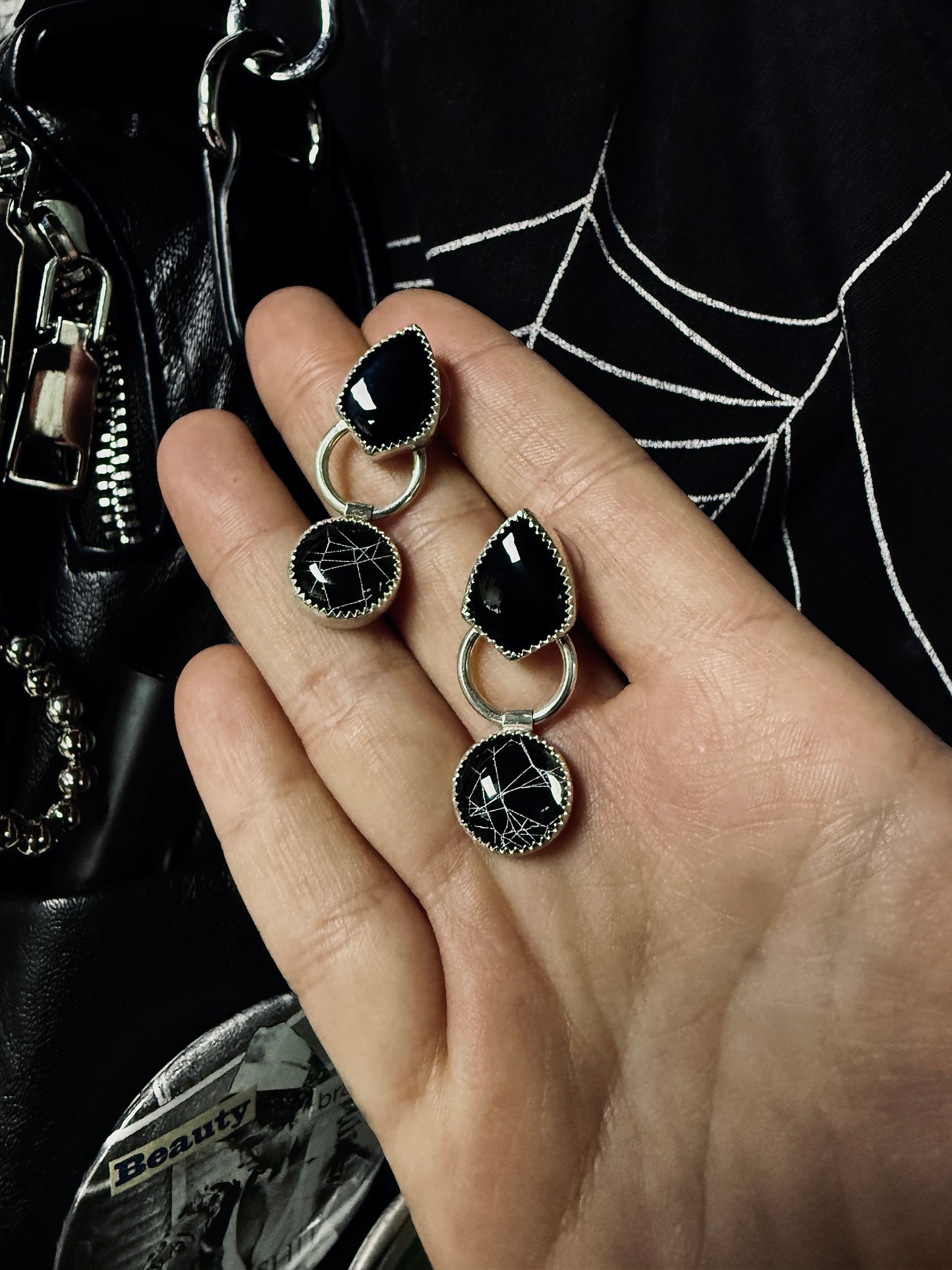 Spider’s whisper earrings